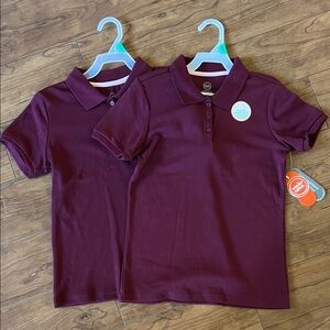 Wonder Nation Burgundy Kids Polo Shirt